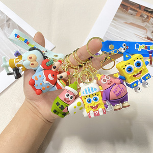 Llavero de dibujos animados transfronterizo de Bob Esponja, accesorio creativo de peluche de Sr. <span class=keywords><strong>Krabs</strong></span> para bolsos, para hombres y mujeres - Product Image 1