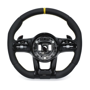 Volante de Alta Calidad con Costuras para <span class=keywords><strong>Mercedes</strong></span> <span class=keywords><strong>Benz</strong></span> S550 S560 C220 <span class=keywords><strong>C220D</strong></span> C238 W118 W124 - Product Image 1