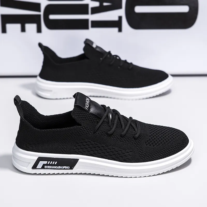 New arrived best latest fashion wholesale walking gym sneakers sport hiking flat skateboard mesh white men shoes casual