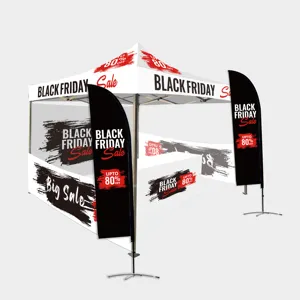 Barraca de alumínio portátil pop-up para eventos, com moldura de 10x20 pés 3x6m, novidade ideal para festas e feiras, com impressão personalizada, novidade de produto