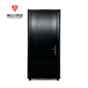 Portes d'entrée de villa en <span class=keywords><strong>bois</strong></span> massif de style moderne Mexin, conçues en usine, portes de sécurité imperméables - Product Image 5
