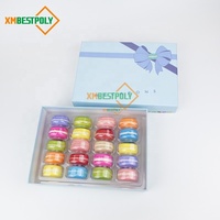 Boîtes cadeaux rigides en carton pour macarons, biscuits, chocolats, gâteaux, emballages en papier pour desserts, luxe élégant personnalisé, 20 paquets