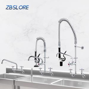 Bồn rửa nhà bếp và vòi prerinse phun đơn vị công nghiệp nhà bếp nóng và lạnh tách chuyển trước rửa đơn vị - Product Image 5