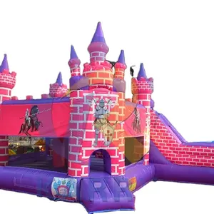 Inflatable PVC Commercial Princess Knight Bouncer Bounce House Slide Combo Accessories Bouncy Castle Inflatable Jumper House