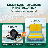 Nouveau siège de paddle board 2026 avec support dorsal, chaise gonflable en EVA et PVC pour kayak, canoë, SUP, coussin de bateau de pêche Drop Stitch
