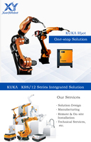 Système de robot industriel KUKA à 6 axes avec PLC pour soudage automatique, manutention, assemblage et palettisation, haute performance et économe en énergie