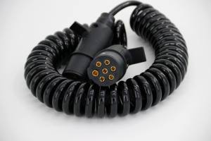 Hjyjazt ब्रांड 7 वे प्लग ट्रेलर लचीले विद्युत केबल तार 7 विद्युत केबल ट्रक पार्ट्स 7 कोर 24v ट्रेलर सर्पिल केबल - Product Image 3