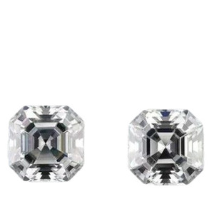 Moissanite Asscher Cut Princess Square Loose Stone White Color For Jewelry Making - Product Image 3