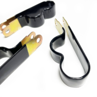 Abrazaderas Industriales de PVC con Acero Galvanizado, Clips Acolchados con Revestimiento de Goma para Soporte de Cables Eléctricos y Mangueras