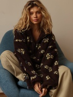 Pull col roulé en polaire style streetwear européen et américain, nouvelle collection automne 2026, pull chaud pour femme