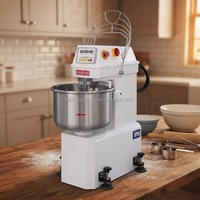 Mixer Adonan Roti Industri SAMAG 2200W 380V 120L Kebisingan Rendah Layar Digital Kecepatan Dapat Diatur 1-2 Kecepatan Bahan Stainless Steel
