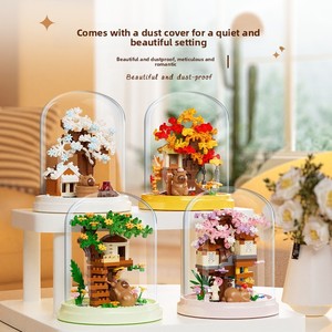 Blocs de construction en plastique ABS Capybara Garden Treehouse Street Scene DIY Jouet pour fille Cadeau Vente en gros - Product Image 3