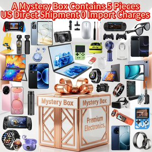 Caja Misteriosa de Electrónicos con 5 Artículos Variados, Incluye Teléfono Inteligente, Reloj Inteligente, Auriculares, Dron, Cámara, Regalo Sorpresa - Product Image 1