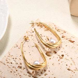 2025 серьги-гвоздики из нержавеющей стали, 18 карат - Product Image 4