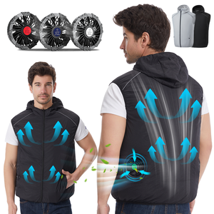 <span class=keywords><strong>Gilet</strong></span> rinfrescante <span class=keywords><strong>con</strong></span> ventola, giacca da lavoro climatizzata <span class=keywords><strong>con</strong></span> ventola, abbigliamento da esterno per l'estate, giacca <span class=keywords><strong>con</strong></span> ventola - Product Image 2