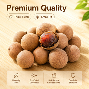 Frutta di Longan Essiccata Intera OEM, Ingrediente Naturale per Tè alle Erbe e Zuppe, Tradizionale Cinese, 10kg - Product Image 2
