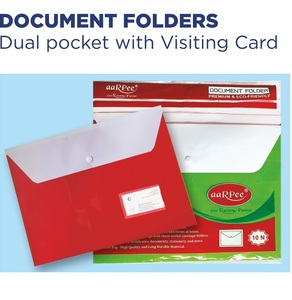Document Folder Stitching with Gusset and Visiting Card Pocket <b>A4</b> <b>File</b> Organizer for Office Business Storage - Product Image 3