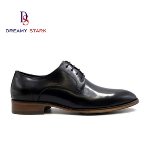 Chaussures habillées Oxford de luxe pour hommes, faites à la main, de haute qualité, vintage, à lacets, confortables, légères, en cuir véritable, avec logo personnalisé - Product Image 4