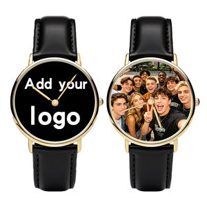 Orologio Personalizzato con Logo e Foto per Coppie, Orologio da <span class=keywords><strong>Donna</strong></span> di Lusso al Quarzo con Cinturino in Pelle per Regali B2B all'Ingrosso - Product Image 3