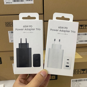 65W 3พอร์ตชาร์จเร็วสุดๆสำหรับ Samsung Galaxy S22 + S23 + S21 + Galaxy Tab S8 S7 S7 FE 5G + S8 +