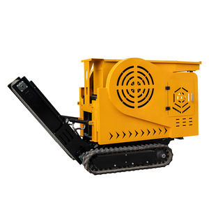 Trituradora de mandíbulas portátil para bloques de hormigón, máquina trituradora con capacidad de 15t/h, con sistema de orugas para uso en exteriores. - Product Image 5