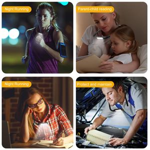 Lampe de lecture LED rechargeable longue durée, design original, lampe de lecture pour le cou, rechargeable par USB - Product Image 6