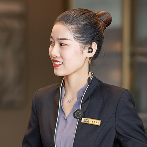 Cách Đài Phát Thanh Walkie Talkie 2 Pins Uv5r Móc Tai Loại T-M11 0.5W Siêu Mini Hai Cách Phát Thanh Chuyên Nghiệp D-Hình Dạng Hai Màu Đen Microphone - Product Image 5