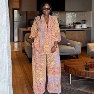 Nuova Collezione Primavera 2026: Set Casual in Stile Europeo e Americano con <span class=keywords><strong>Pantaloni</strong></span> Larghi in Chiffon, <span class=keywords><strong>Taglie</strong></span> Plus - Product Image 1