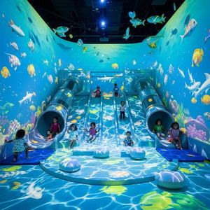 Attrezzatura per Parco Giochi a Tema Castello per Bambini con Piscina di Palline, Scivolo e Area Giochi per Centro Ricreativo Indoor - Product Image 6