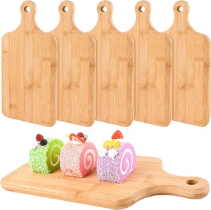Épaissir les planches à découper en bambou Plateau de service avec poignée <span class=keywords><strong>Mini</strong></span> planches à découper inachevées - Product Image 1