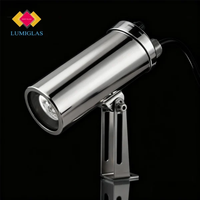Reflector LED LUMIGLAS ASL55 LED-EX a Prueba de Explosiones IP67 de Acero Inoxidable con Ángulo de Haz de 11/26, Alimentación CA/CC