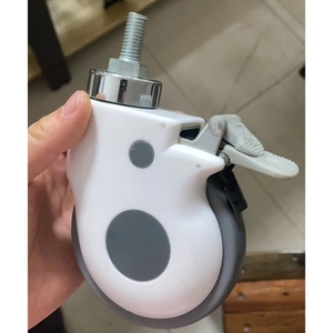 Roue de <span class=keywords><strong>lit</strong></span> d'hôpital silencieuse 125 mm 100 mm TPE <span class=keywords><strong>Roulette</strong></span> D'hopital <span class=keywords><strong>Roulette</strong></span> médicale avec broche - Product Image 3