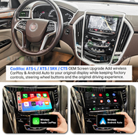 Kit de module décodeur pour mise à niveau de l'écran de voiture d'origine avec Apple CarPlay et Android Auto sans fil pour Cadillac ATS-L/SRX/XTS/CTS 2013-2018