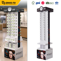 Support d'affichage en carton pour lunettes de soleil et lunettes de vue, double face, écologique, recyclable, facile à assembler, pour les magasins de détail