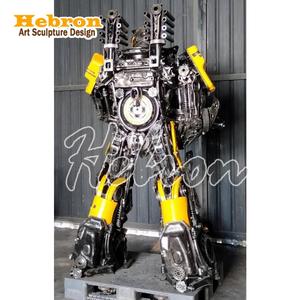 Escultura <span class=keywords><strong>de</strong></span> Metal <span class=keywords><strong>de</strong></span> Acero Inoxidable Gigante con Luces LED para Decoración <span class=keywords><strong>de</strong></span> Jardín y Parque, Arte <span class=keywords><strong>de</strong></span> Metal Reciclado, Estatua <span class=keywords><strong>de</strong></span> Metal <span class=keywords><strong>de</strong></span> Desecho con Diseño <span class=keywords><strong>de</strong></span> Terminator - Product Image 5