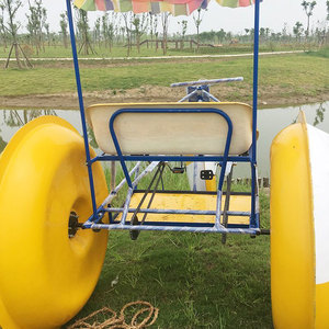 2024 nouveau bateau de vélo d'eau de pédale de conception avec le bateau de pédale de modèle de fusée de matériel de fibre de verre avec 2 sièges à vendre - Product Image 2