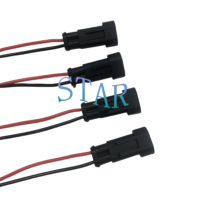 Connecteur de câblage automobile série 1.8, 1 à 6 broches, étanche IP66, contacts en laiton, 12A, homologué UL, prise mâle/femelle