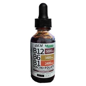 Suplemento Líquido Oral de Vitamina B12 B6 OEM de 60 ml, Metilcobalamina, Complejo B, Energía, Cerebro, Corazón y Apoyo Inmunológico para Adultos - Product Image 2