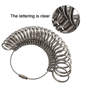 <strong>Ring</strong> Size Measurer Mandrel Metal UK <strong>Ring</strong> Size <strong>Measurement</strong> <strong>Tool</strong> Finger Gauge Kit Jewelry Size <strong>Tool</strong> - Product Image 3