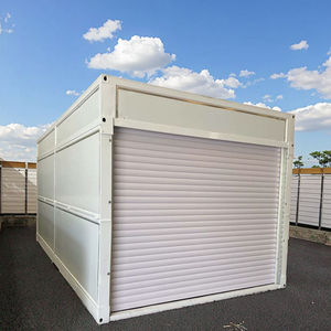 <span class=keywords><strong>Garage</strong></span> mobile <span class=keywords><strong>pliable</strong></span> en panneaux sandwich de 20 pieds et 40 pieds avec ventilation respirante, utilisation en extérieur, certifié CE, maison mobile - Product Image 1