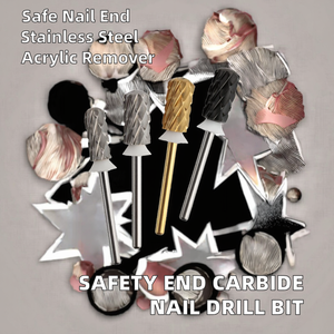 Foret à ongles cylindrique de grande taille 3XC/4XC/5XC, embout de sécurité, manucure, carbure, outil de retrait des ongles en acrylique - Product Image 3