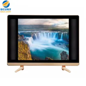 LCD TV Factory Wholesale Price DC 12V Solar Power Television 17 inch LED TV With AV/VGA/USB/HDM1 Input