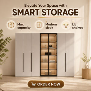 Sistema de <span class=keywords><strong>Armario</strong></span> Integrado Personalizado con Iluminación, Puertas de Vidrio y Nicho para Sentarse junto a la Ventana, <span class=keywords><strong>Armario</strong></span> Multifuncional - Product Image 5