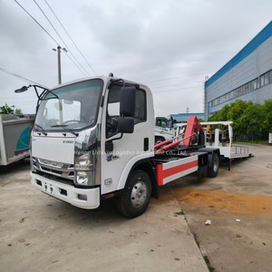 <span class=keywords><strong>Prix</strong></span> d'usine Nouveau camion de dépannage routier ISUZU KV100 4x2 Diesel Manuel 5 tonnes à plateau avec élévateur hydraulique - Product Image 5
