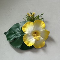 Nouvel accessoire de cheveux artisanal bohème à fleurs artificielles pour fête, vacances à la plage, mariage, peigne à cheveux Hibiscus Monstera