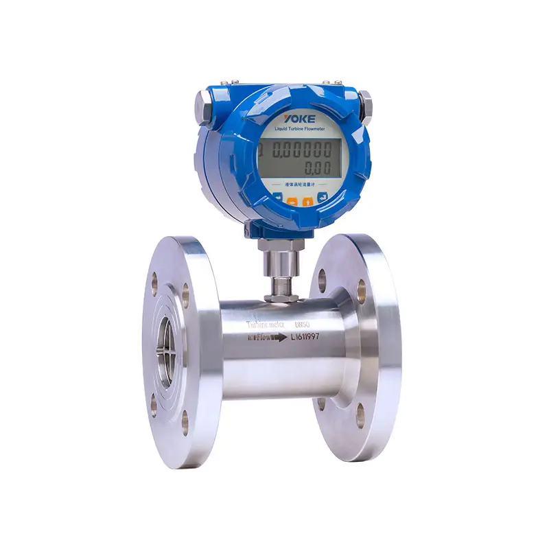 Digital Pulse Diesel Fuel Flow Meter Flange Liquid Turbine Flow Meter