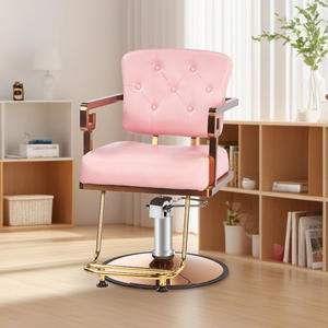 Chaise de salon de coiffure inclinable tendance de luxe, chaise de coiffure et de coupe de cheveux pliable pour salon de barbier - Product Image 2