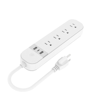 Regleta Inteligente WiFi Tuya de Alta Calidad con Puertos USB A+C, Control Remoto y Temporizador para Hogar y Oficina
