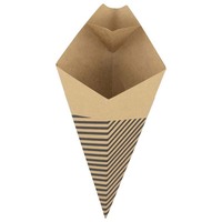 Vente en gros de barquettes jetables personnalisées à 2 compartiments pour hot-dogs, frites, papier kraft, fast-food, sushis, collations, emballage