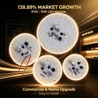 Bombilla LED DOB SMD Globe Lvdengxia al por mayor, piezas SKD de 15W IP20, blanco frío, controlador integrado, OEM, aluminio, fabricado en China